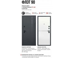 Стальная дверь Flat 90 Вектор-foto2